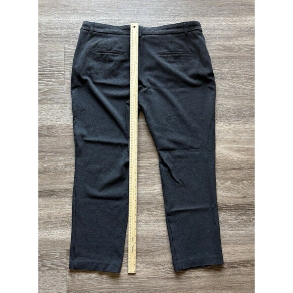 Dalia Sz XL Ladies Business Work Formal Pants Straight Leg Black Stretchy Twill - Picture 3 of 4